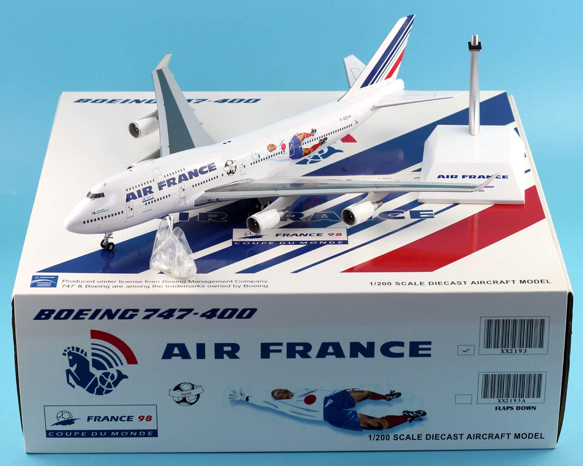 航空機・ヘリコプター jcwings AIR FRANCE KLM Boeing 747-400 Amazon | JC Wings 1:200 XX2193 Air France 飛行機 ボーイング